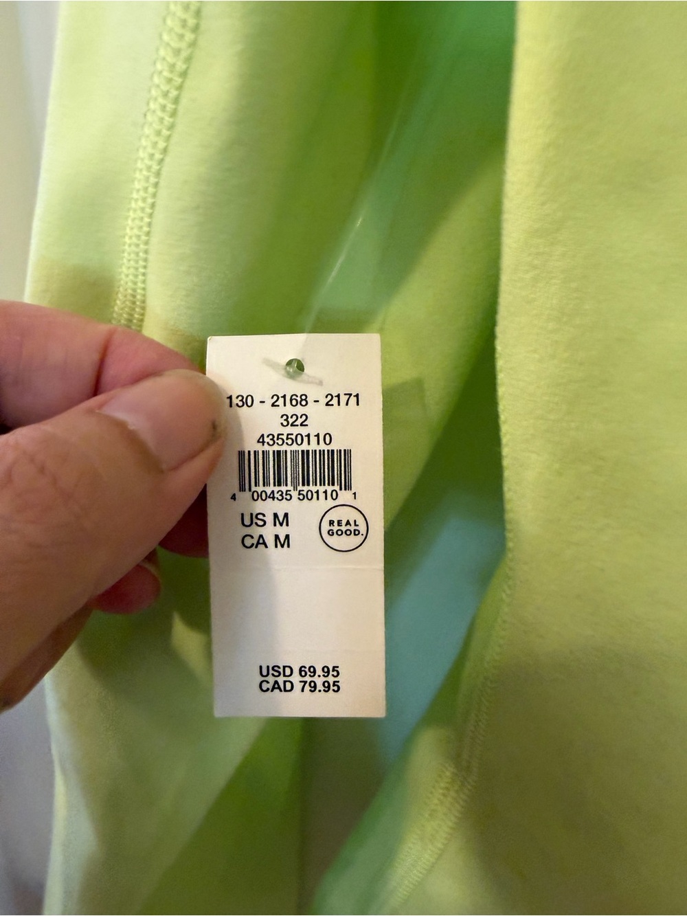 aerie Neon Lime Full-Zip Active Jacket - Picture 3 of 6